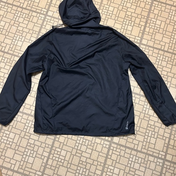 Adidas Men's Black Hooded Windbreaker - Picture 2 of 3